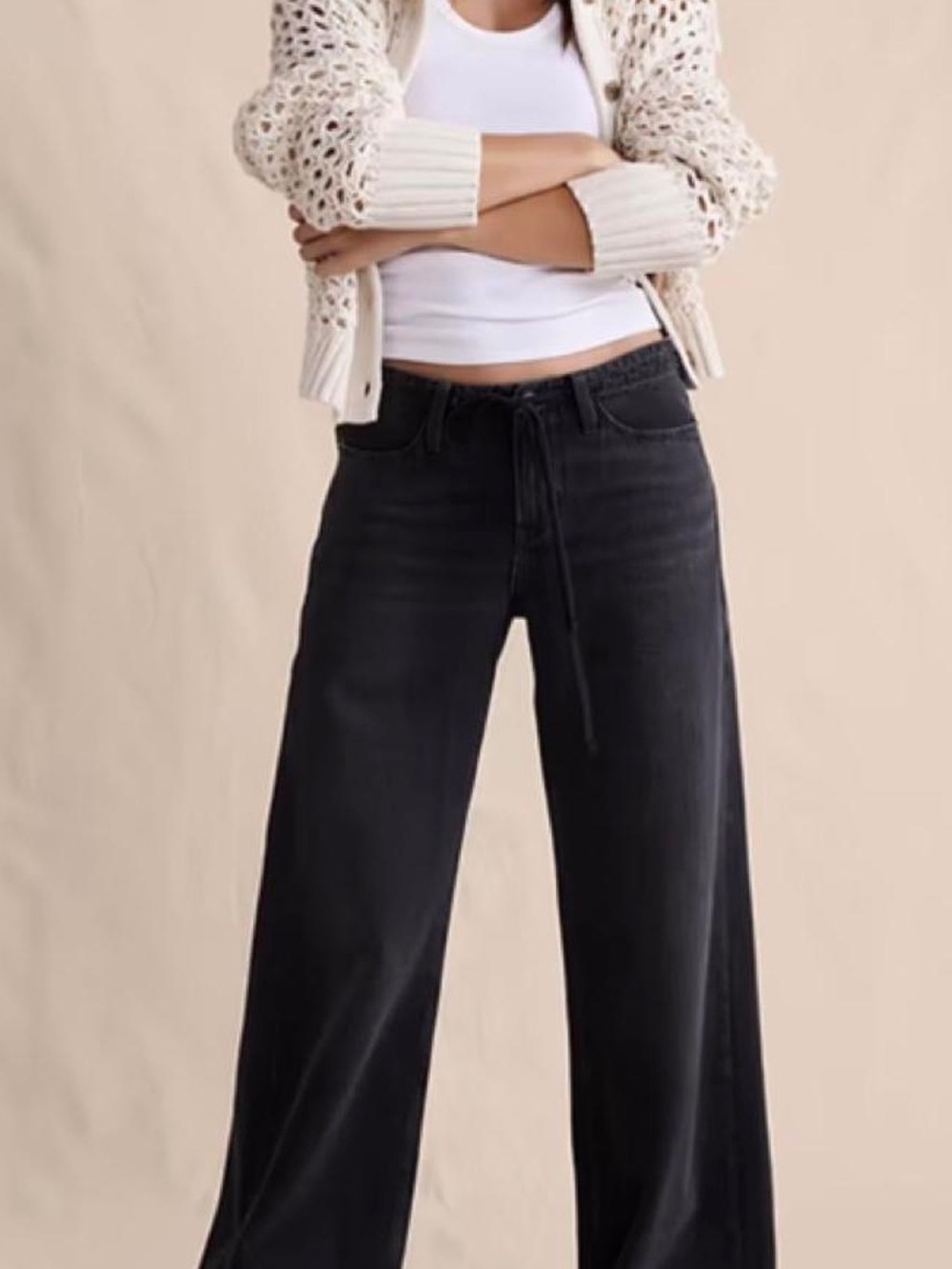 Banana Republic Mid Rise Wide Leg Jean Size 27L